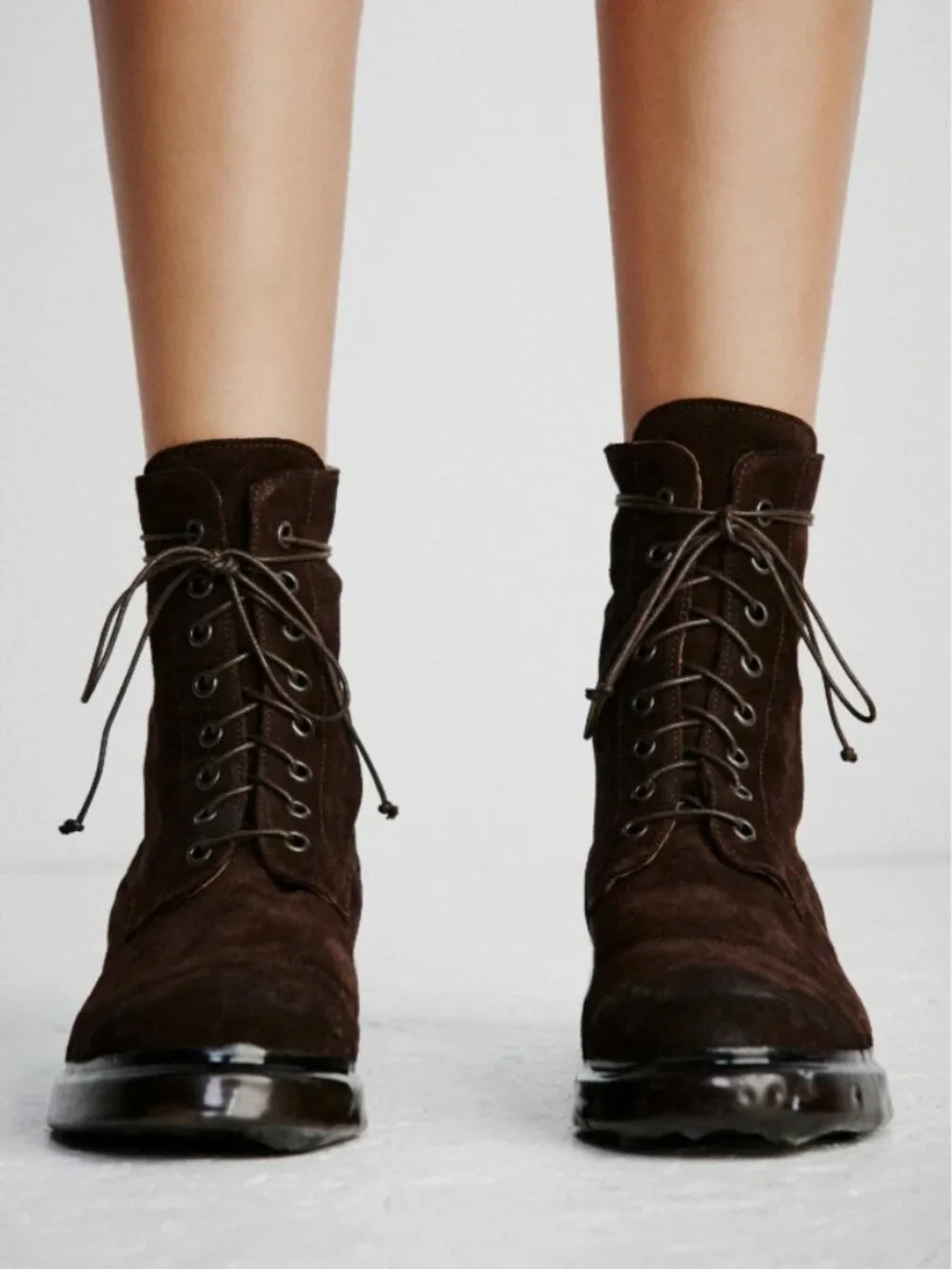 New Free People Aviation Lace Up Boots size 9 MSRP: $468 Suede
